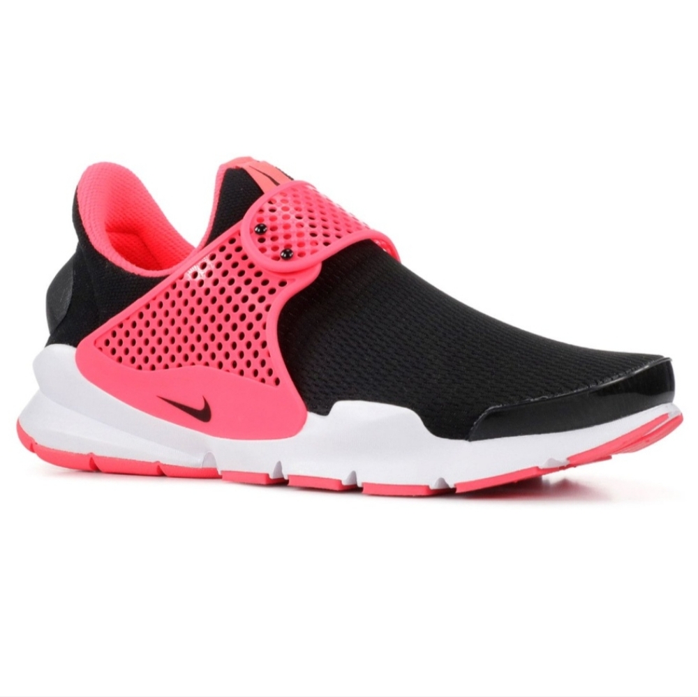 NIKE Sock Dart GS Black/Racer Pink Athletic Shoes Youth Sz 7/Wmn's Sz 9